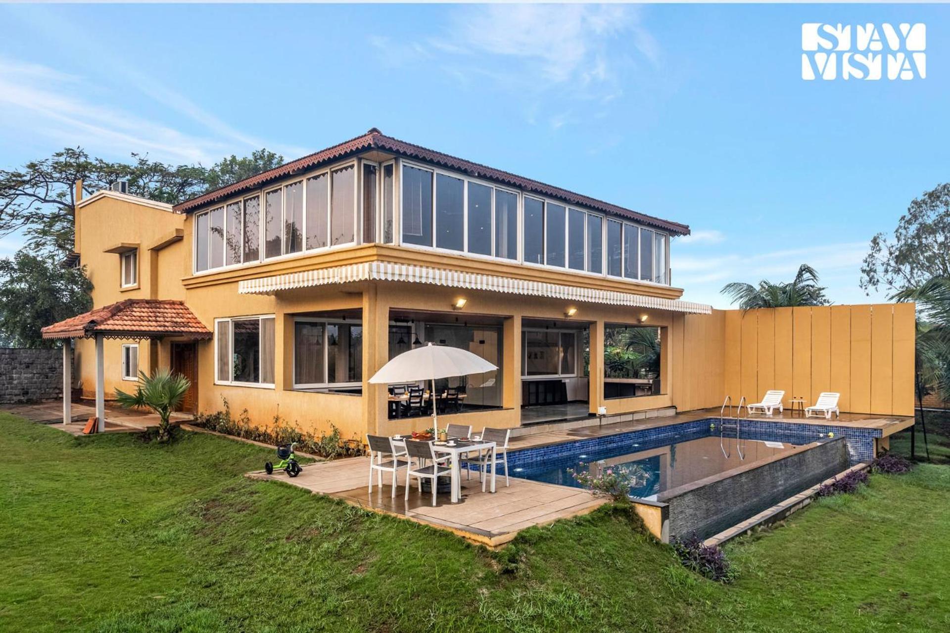 Stayvista At Countryside Meadows With Pool, Ac Pune Exteriör bild
