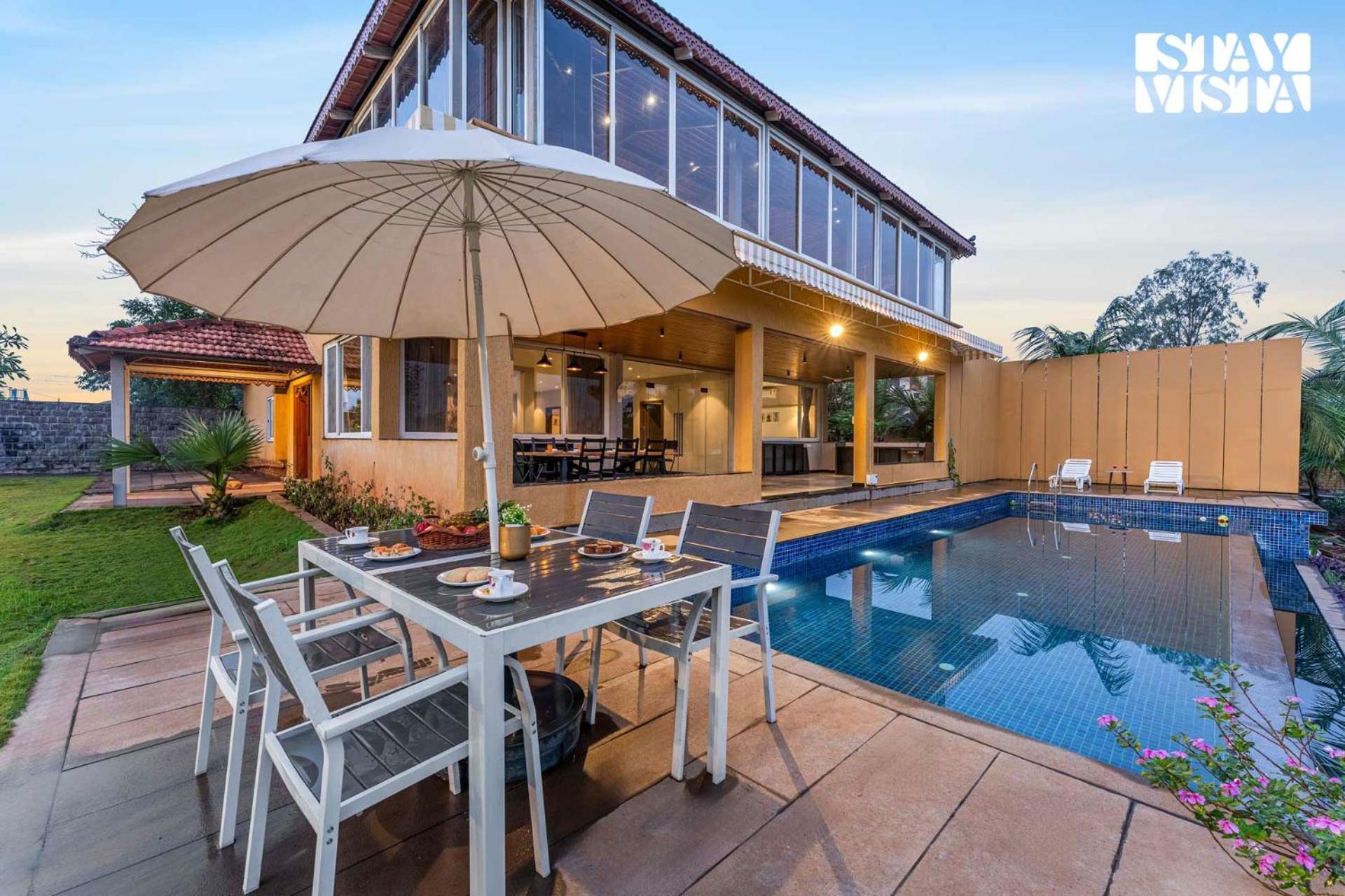 Stayvista At Countryside Meadows With Pool, Ac Pune Exteriör bild