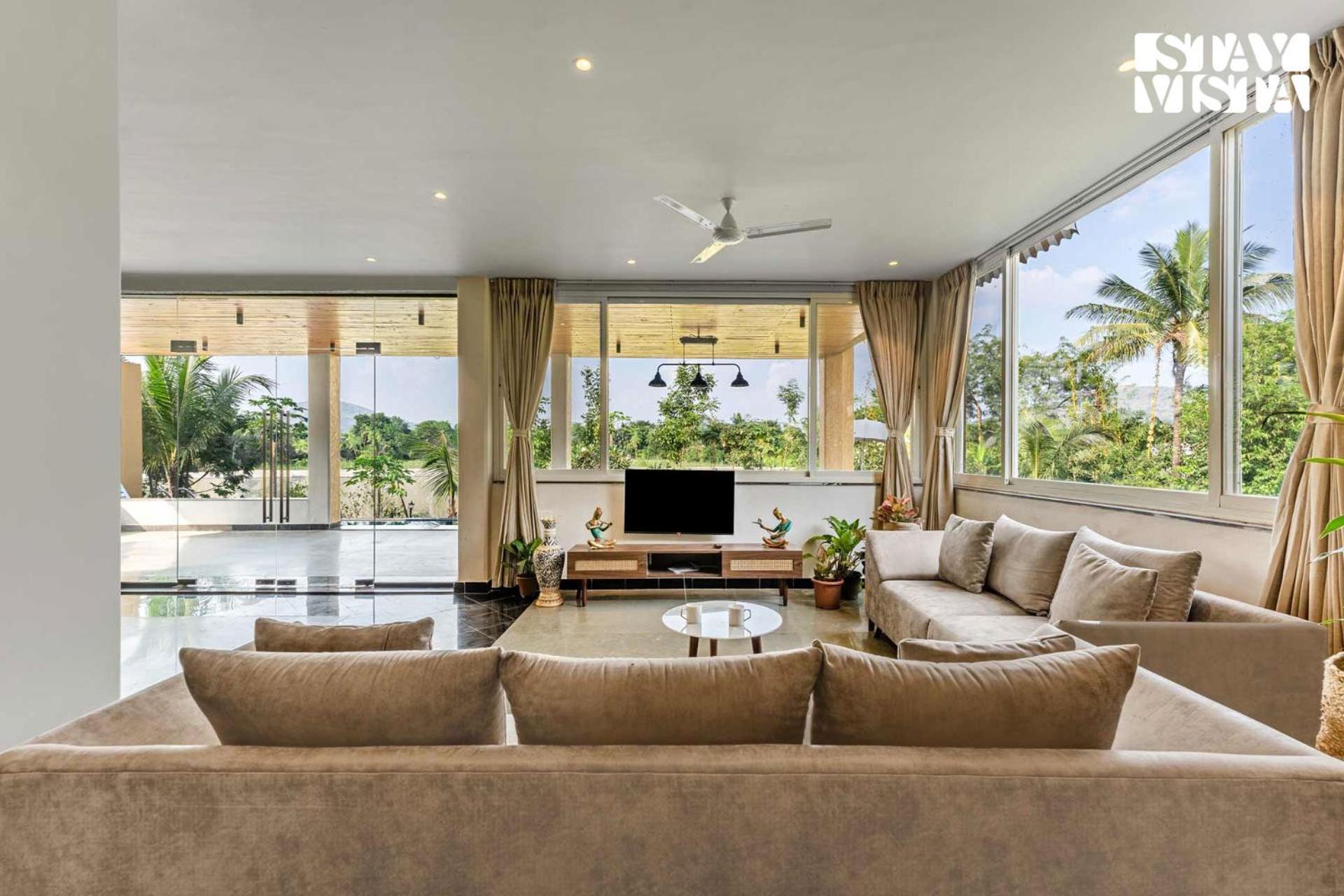 Stayvista At Countryside Meadows With Pool, Ac Pune Exteriör bild